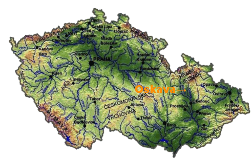 Mapa - Oskava